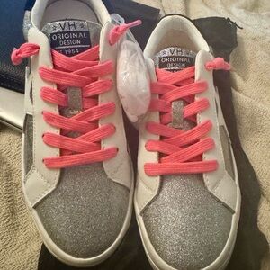 Vintage Havana Women's Sneakers - Silver and Pink